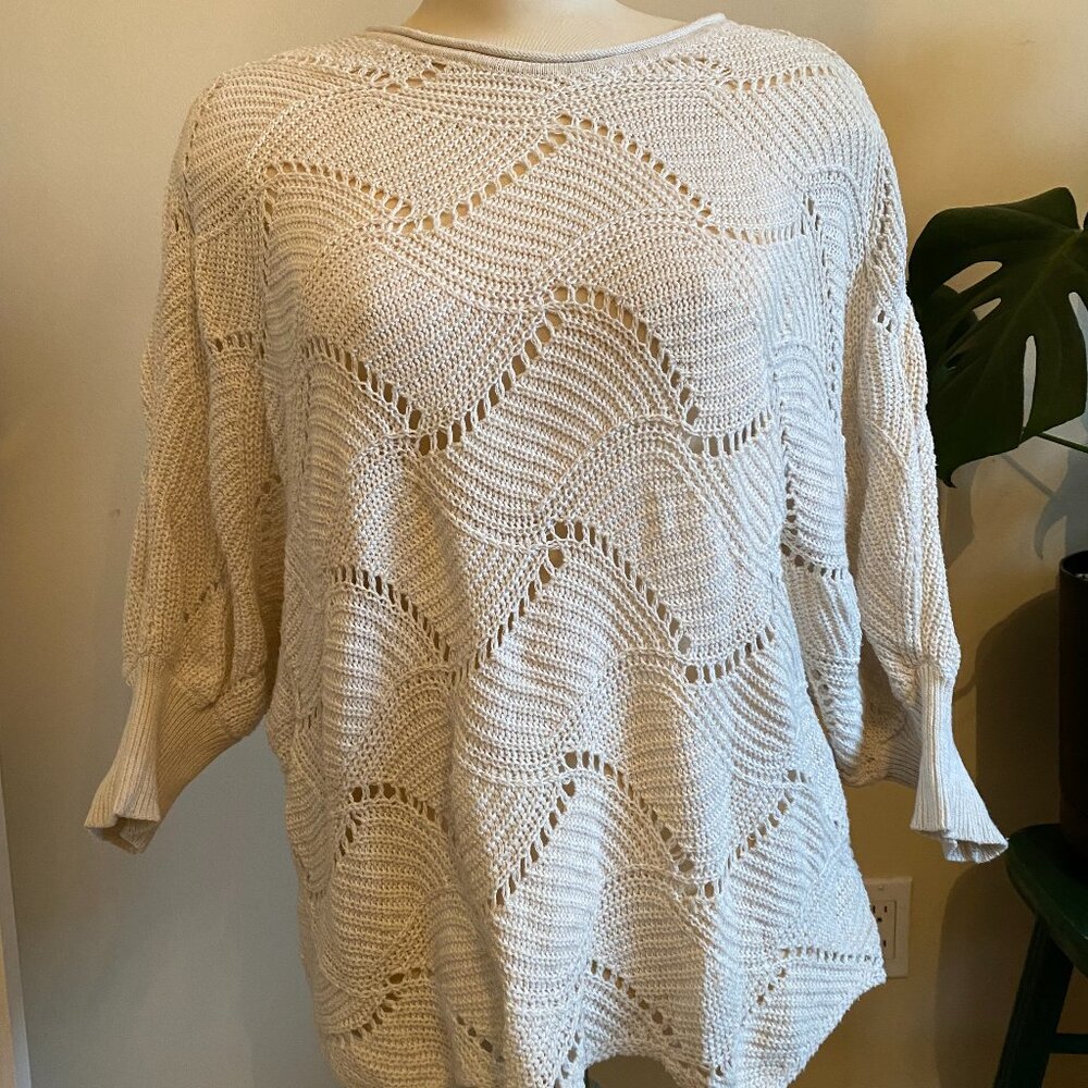 Woman's cream sweater